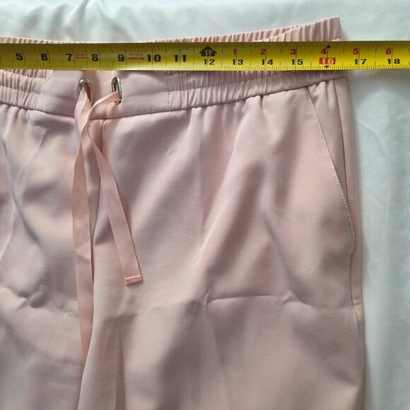 Melanie Lyne Pull-On Wide Leg Culottes | Pink Stretch Trousers | Size 12 - Picture 4 of 9